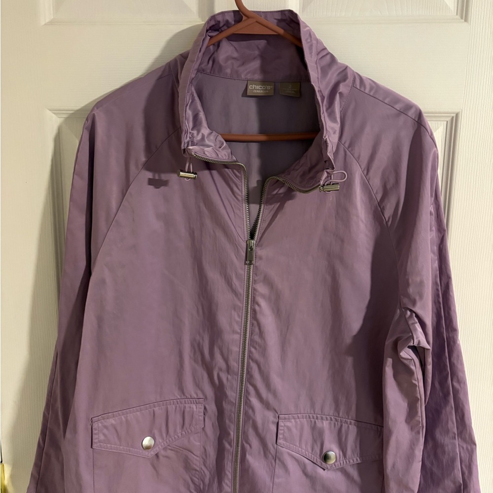 Chico's Lavender Utility Jacket
